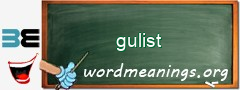 WordMeaning blackboard for gulist